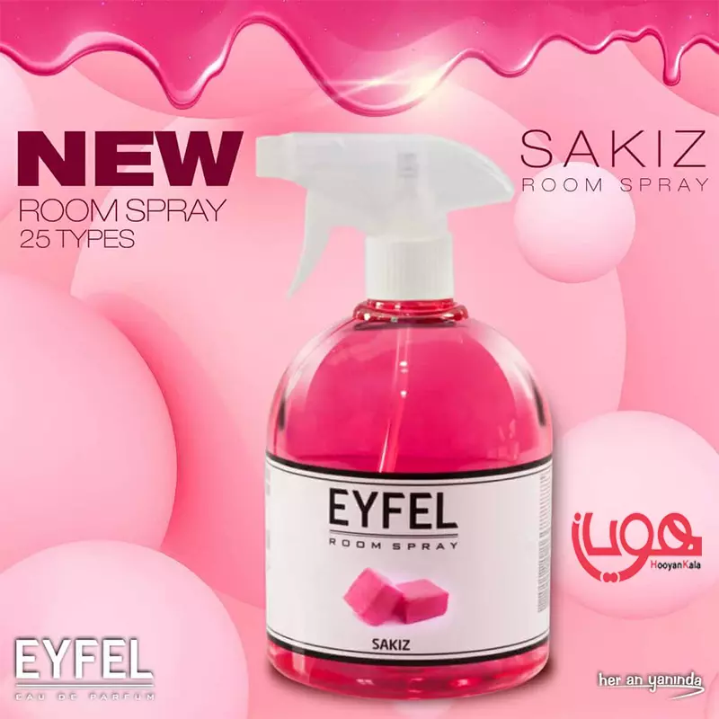 اسپری ایفل 500 میل آدامس (sakiz)